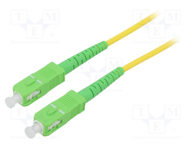 Fiber patch cord; OS2; SC/APC,both sides; 30m; LSZH; yellow