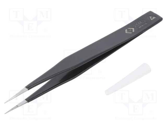 Tweezers; Tweezers len: 127mm; for precision works; ESD