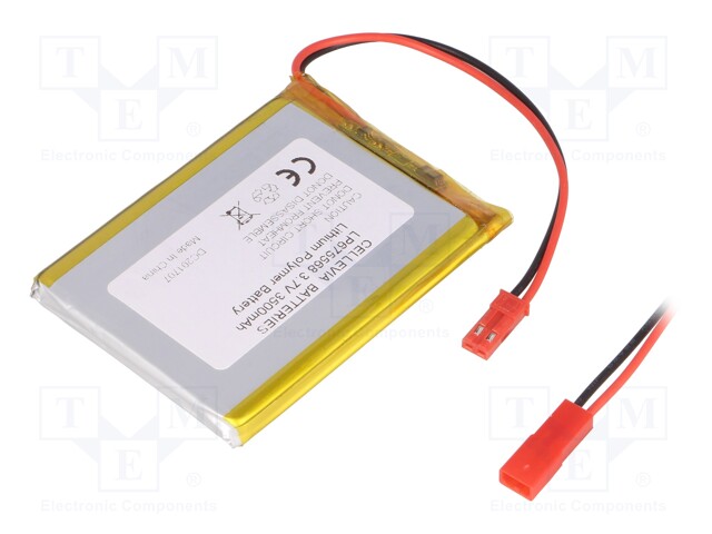 Re-battery: Li-Po; 3.7V; 3500mAh; Leads: cables; 7.2x55.5x68.5mm