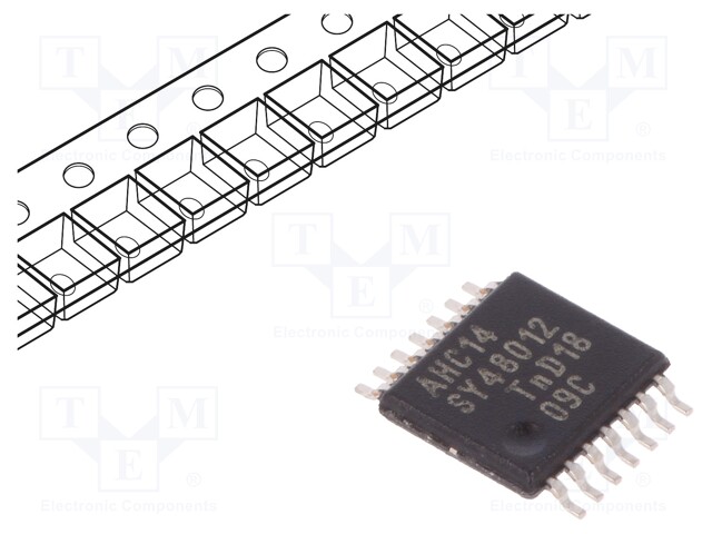 IC: digital; Schmitt trigger; Channels: 6; SMD; TSSOP14; Series: AHC