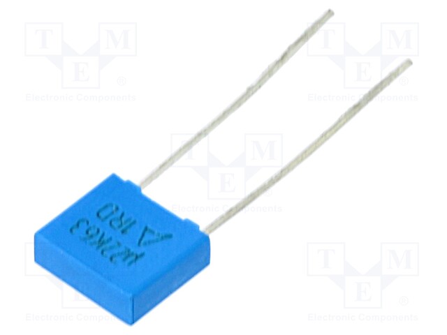 Capacitor: polyester; 0.22uF; 40VAC; 63VDC; 5mm; ±10%; -55÷125°C