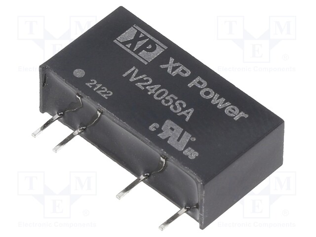 Isolated Board Mount DC/DC Converter, 3kV Isolation, ITE, 1 Output, 1 W, 5 V, 200 mA