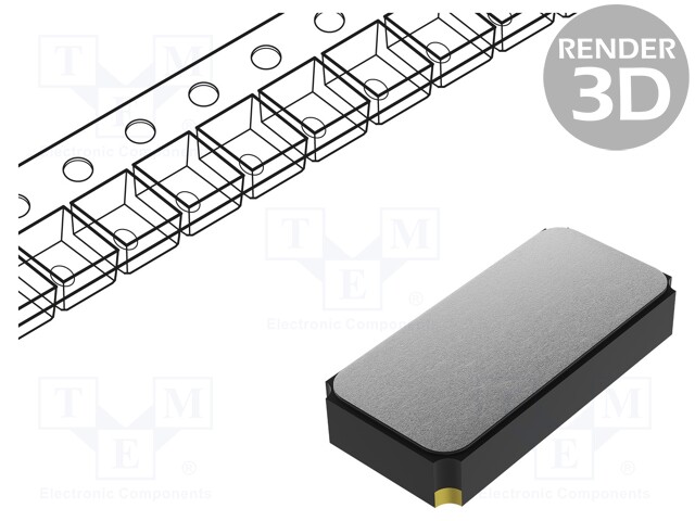 Resonator: quartz; 32.768kHz; ±20ppm; 12.5pF; SMD; 3.2x1.5x0.9mm