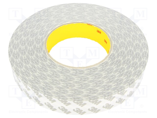 Tape: fixing; W: 25mm; L: 50m; D: 0.16mm; acrylic; -30÷90°C; 7.5N/cm