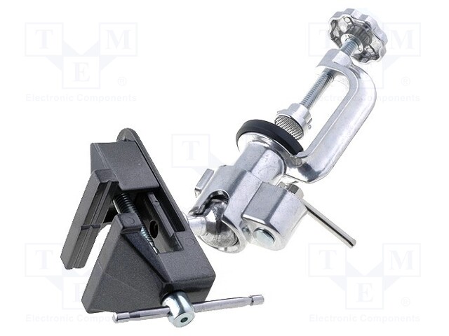 Tool: vice; Mat: aluminium alloy; Jaws width: 74mm; 850g; H: 155mm