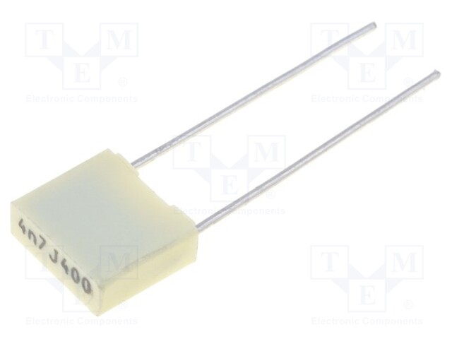 Capacitor: polyester; 4.7nF; 200VAC; 400VDC; Pitch: 5mm; ±5%