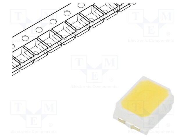 LED; SMD; PLCC2,2216; white cold; 6÷10lm; 6125-6800K; 90; 120°; 20mA