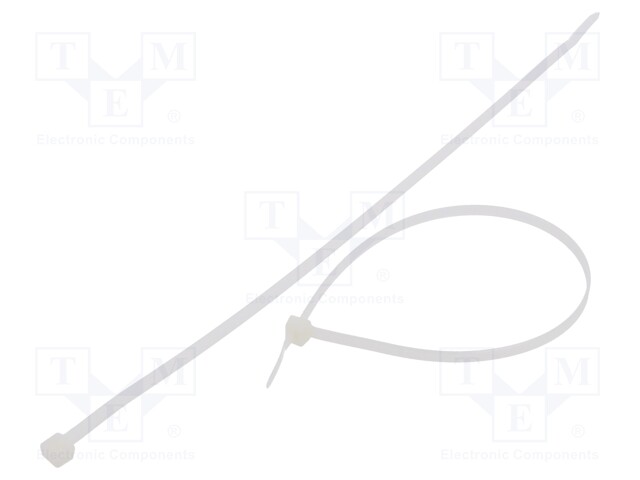 Cable tie; L: 300mm; W: 4.8mm; polyamide; 333N; natural; Ømax: 83mm