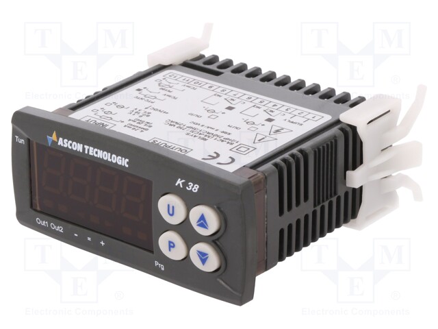 Module: regulator; temperature; SPDT; OUT 2: SPDT; on panel; 24VDC