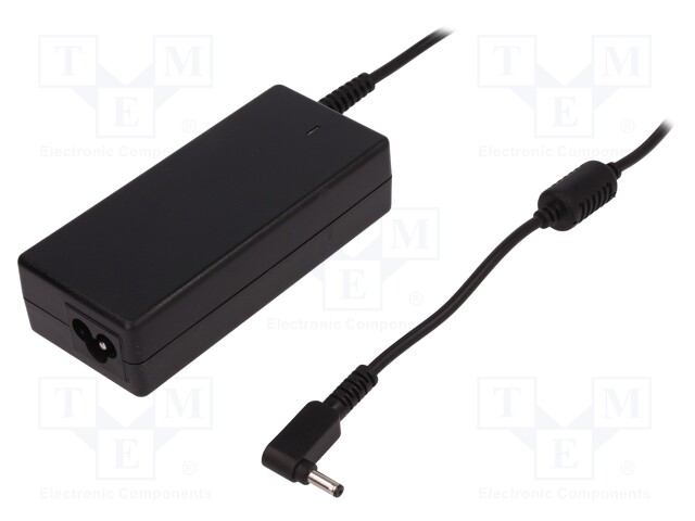 Power supply: switched-mode; 19VDC; 3.42A; Out: 4,0/1,35; 65W; 80%