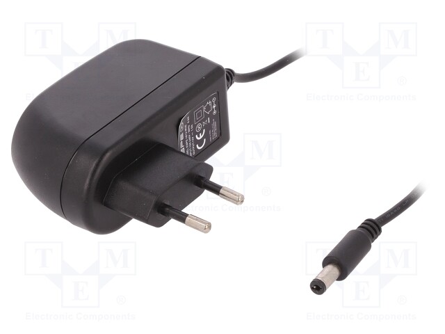 Power supply: switched-mode; 12VDC; 1.5A; Out: 5,5/2,1; 18W; 0÷40°C