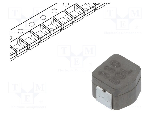 Inductor: wire; SMD; 3126; 33uH; Ioper: 2.6A; 140mΩ; -55÷155°C; ±20%