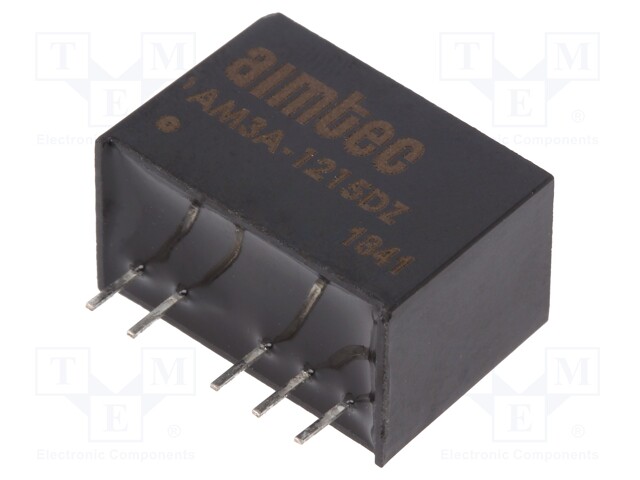 Converter: DC/DC; 3W; Uin: 4.5÷18V; Uout: 15VDC; Uout2: -15VDC; SIP6