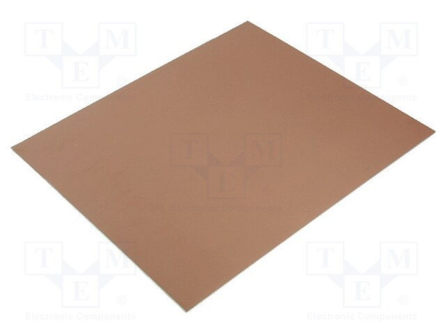 Laminate; aluminium; 1.5mm; L: 305mm; W: 255mm; Coating: copper