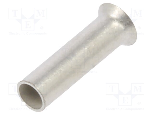 Tip: bootlace ferrule; non-insulated; 0.75mm2; 6mm; tinned