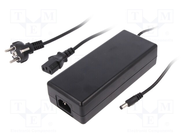 Power supply: switched-mode; 12VDC; 10A; Out: 5,5/2,5; 120W; 0÷40°C