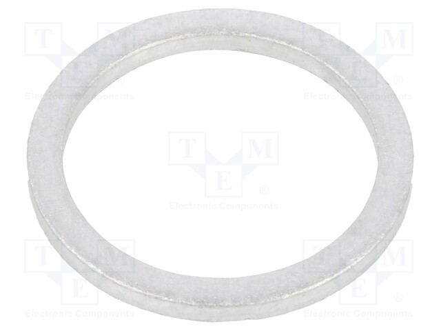 Gasket; aluminium; D: 1.5mm; Øint: 14mm; Øout: 18mm; DIN: 7603