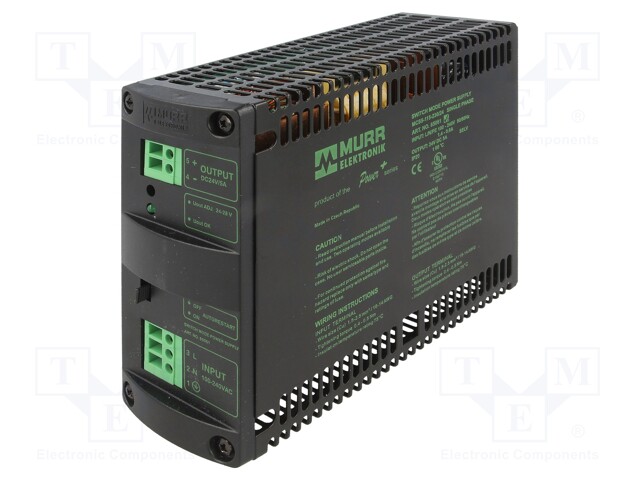 Power supply: switched-mode; for DIN rail; 120W; 24VDC; 24÷28VDC