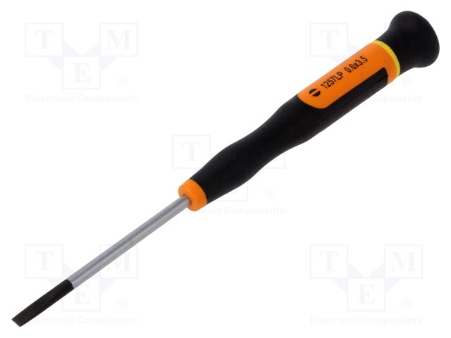 Screwdriver; slot; precision; 3,5x0,6mm; 60mm