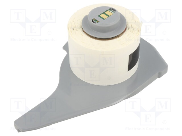 Self-laminating cable label; 25.4mm; white; H: 25.4mm