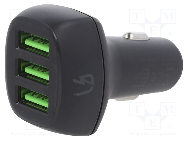 Automotive power supply; USB A socket x3; Sup.volt: 12÷24VDC