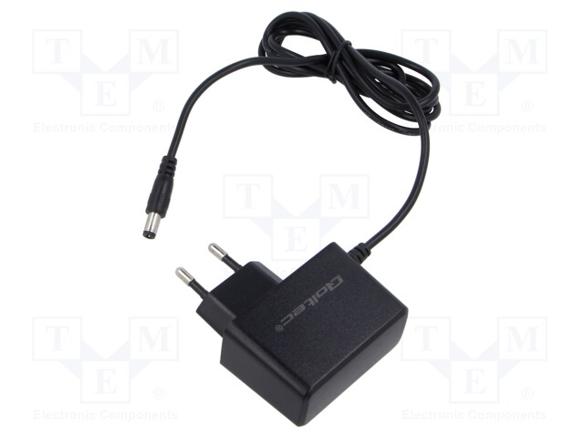 Power supply: switching; mains,plug; 6VDC; 1A; 6W; Plug: EU