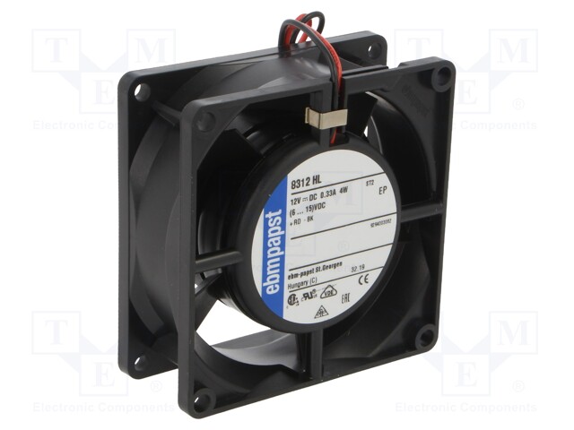 Fan: DC; axial; 80x80x32mm; 66m3/h; 43dBA; ball bearing; 4200rpm