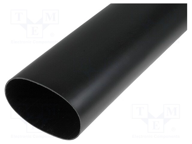 Heat shrink sleeve; glued; 3.5: 1; 105mm; L: 1m; black