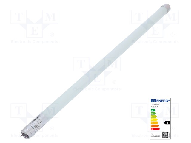 LED lamp; neutral white; G13; 230VAC; 900lm; 8W; 200°; 4000K