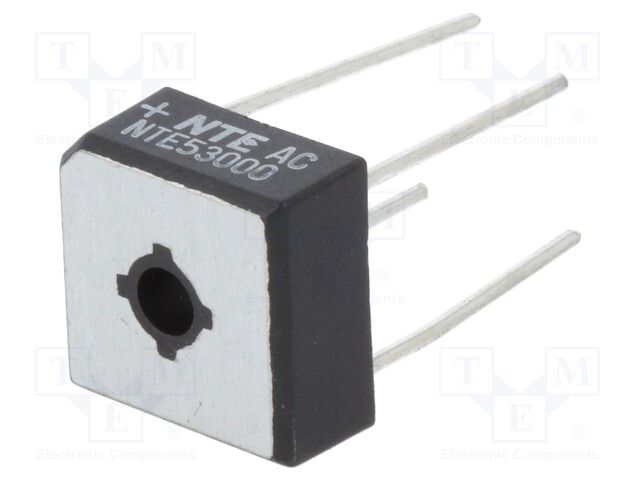 Single-phase bridge rectifier; Urmax: 200V; If: 10A; Ifsm: 200A