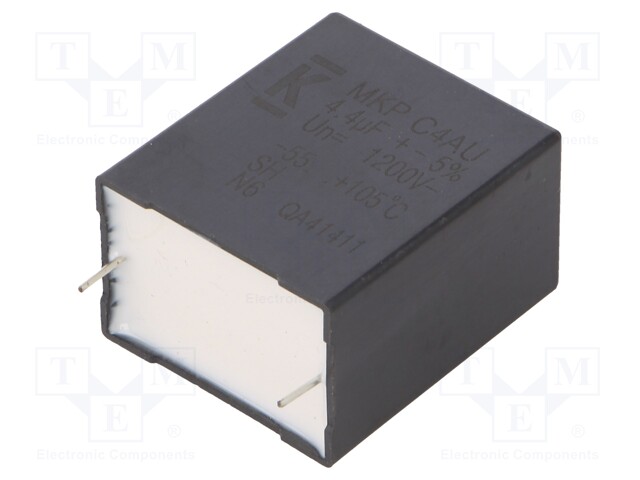 Capacitor: polypropylene; DC-Link; 4.4uF; ESR: 8mΩ; THT; ±5%; 11.9A