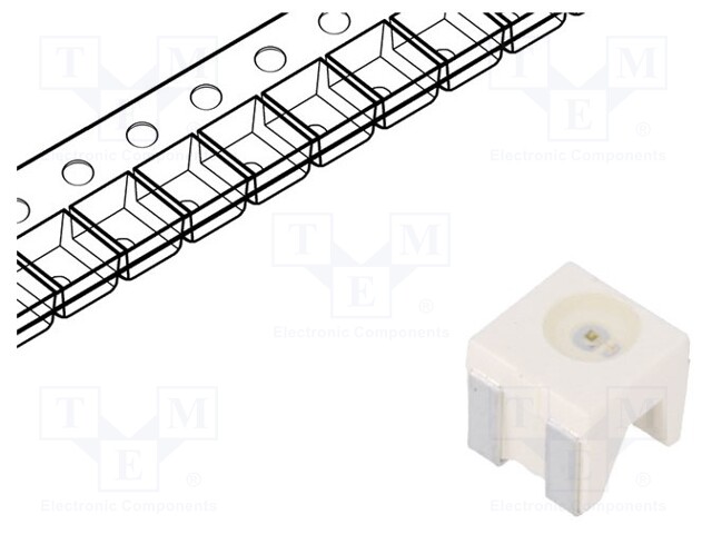 LED; SMD; 4040; green; 756÷1515mlm; 224÷450mcd; 4.2x4.2x2.85mm