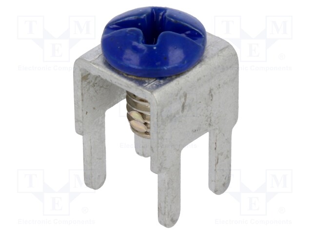 Terminal: screw terminal; THT,screw terminal; blue; 7.5x5mm