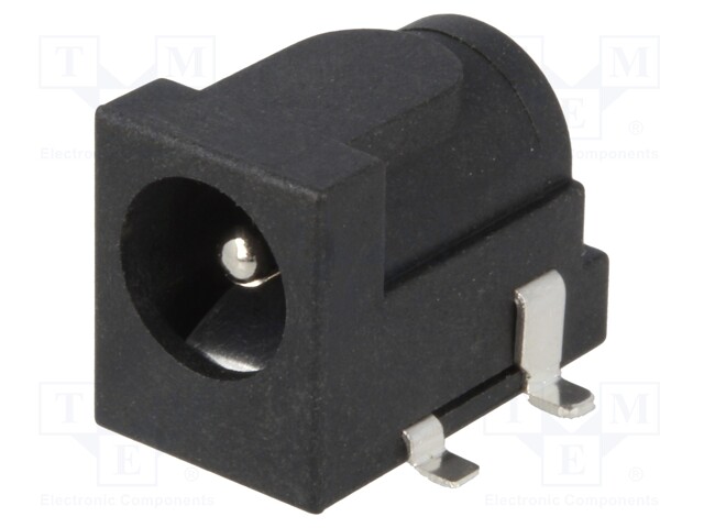 Socket; DC supply; male; 5,5/2,1mm; 5.5mm; 2.1mm; SMT; 2A; 12VDC