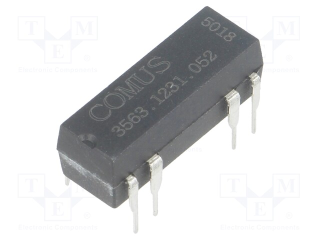 Relay: reed; SPDT; Ucoil: 5VDC; 400mA; max.100VDC; 5W; Rcoil: 200Ω