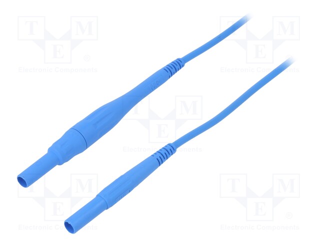 Connection cable; PVC; 2m; blue; 8A; 1kV; Cond.cross sec: 1mm2