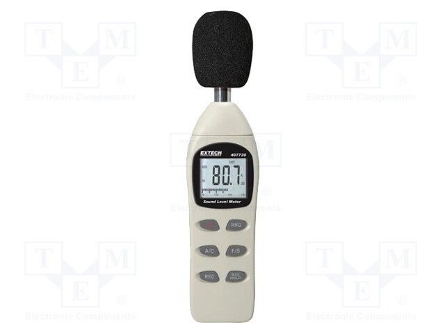 Sound level meter; LCD (2000),bargraph; 0.3÷8kHz; 230x57x44mm