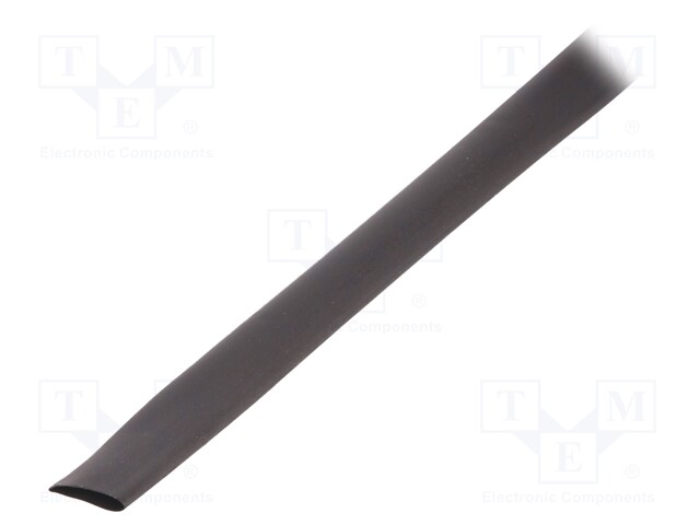 Heat shrink sleeve; thin walled; 3: 1; 9mm; L: 30m; black; -55÷135°C