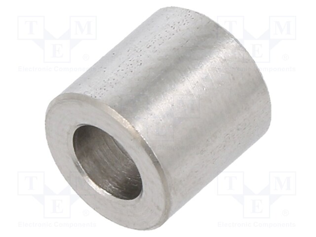 Spacer sleeve; 4.3mm; cylindrical; stainless steel; Out.diam: 8mm