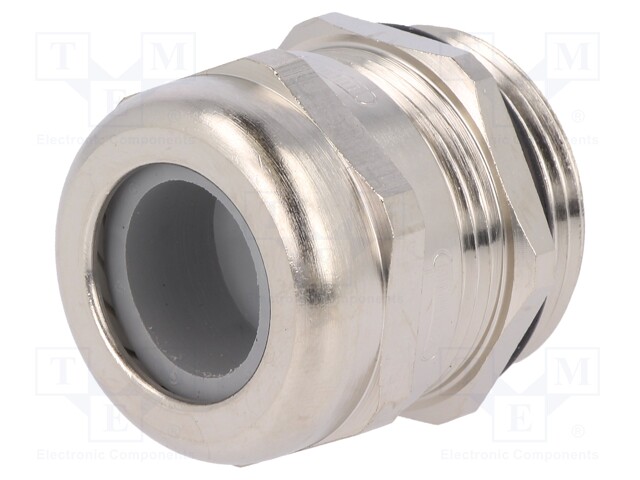 Cable gland; PG21; IP68; Mat: brass; Body plating: nickel