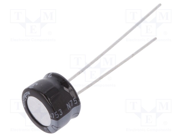 Capacitor: electrolytic; THT; 330uF; 4VDC; Ø8x5mm; Pitch: 2.5mm