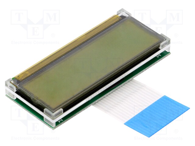 Display: LCD; alphanumeric; STN Positive; 16x2; 49x20.5x5.6mm; LED