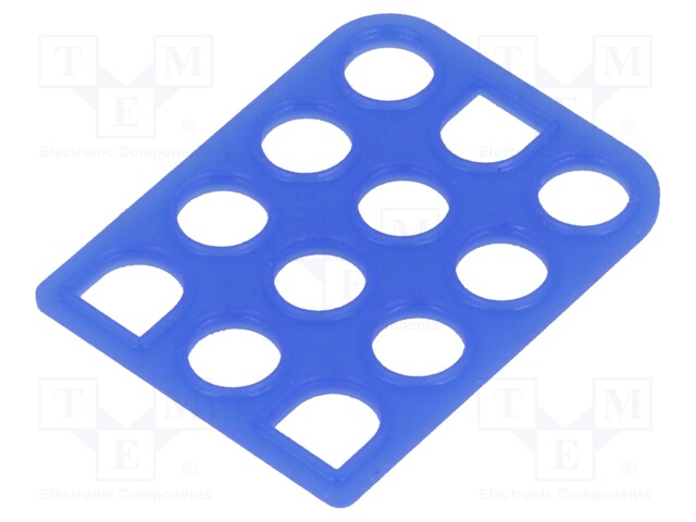 Profile gasket; Universal MATE-N-LOK; 6.35mm; PIN: 12; Layout: 4x3