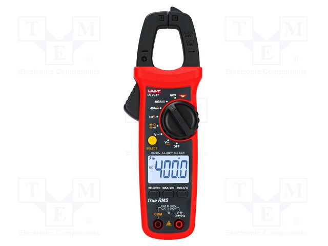 AC/DC digital clamp meter; Øcable: 28mm; LCD (4000); True RMS