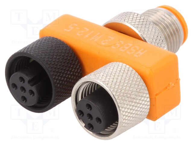 T adapter; M12 male,M12 female x2; A code-DeviceNet / CANopen