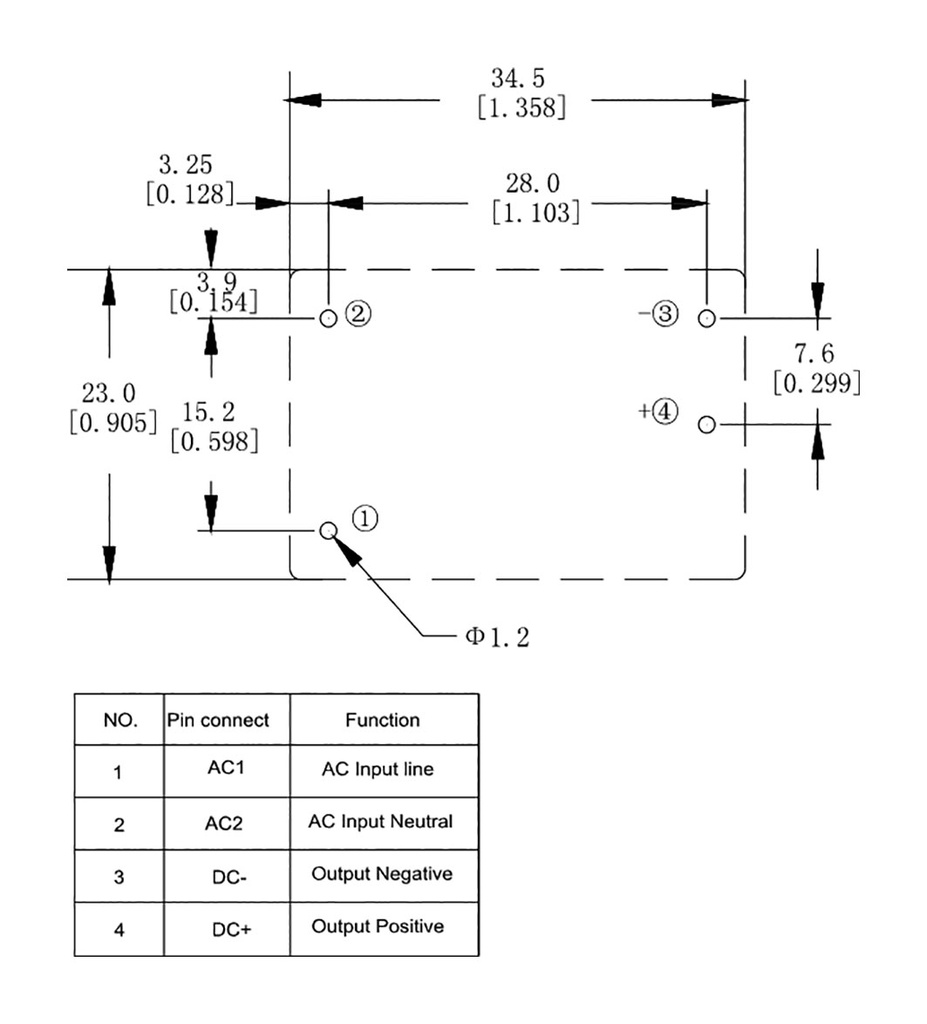 Converter: AC/DC; 2W; 85÷305VAC; Usup: 100÷430VDC; Uout: 6VDC; OUT: 1