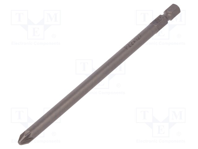 Screwdriver bit; Pozidriv®; PZ2; Overall len: 127mm