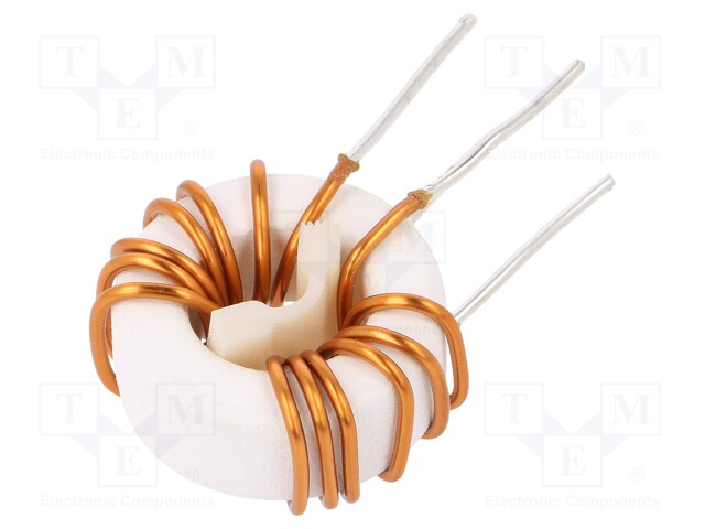 Inductor: wire; THT; 220uH; 10A; 3mΩ; 230VAC; 12x7mm; -20÷+50%; 10kHz