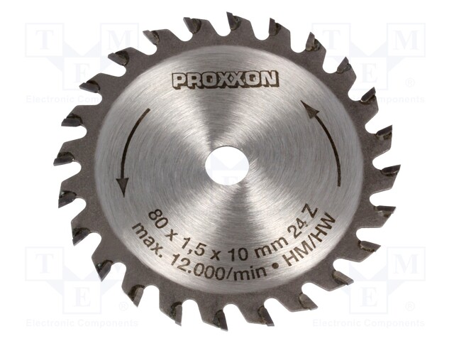 Cutting wheel; Ø: 80mm; Application: wood,plastic; D: 1.6mm