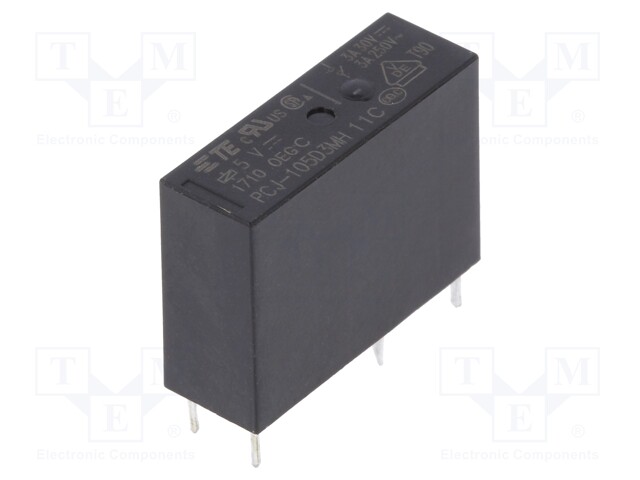 Relay: electromagnetic; SPST-NO; Ucoil: 5VDC; 3A/250VAC; 3A; 125Ω